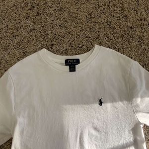 Never Worn, New White Polo tee Boys 14-16